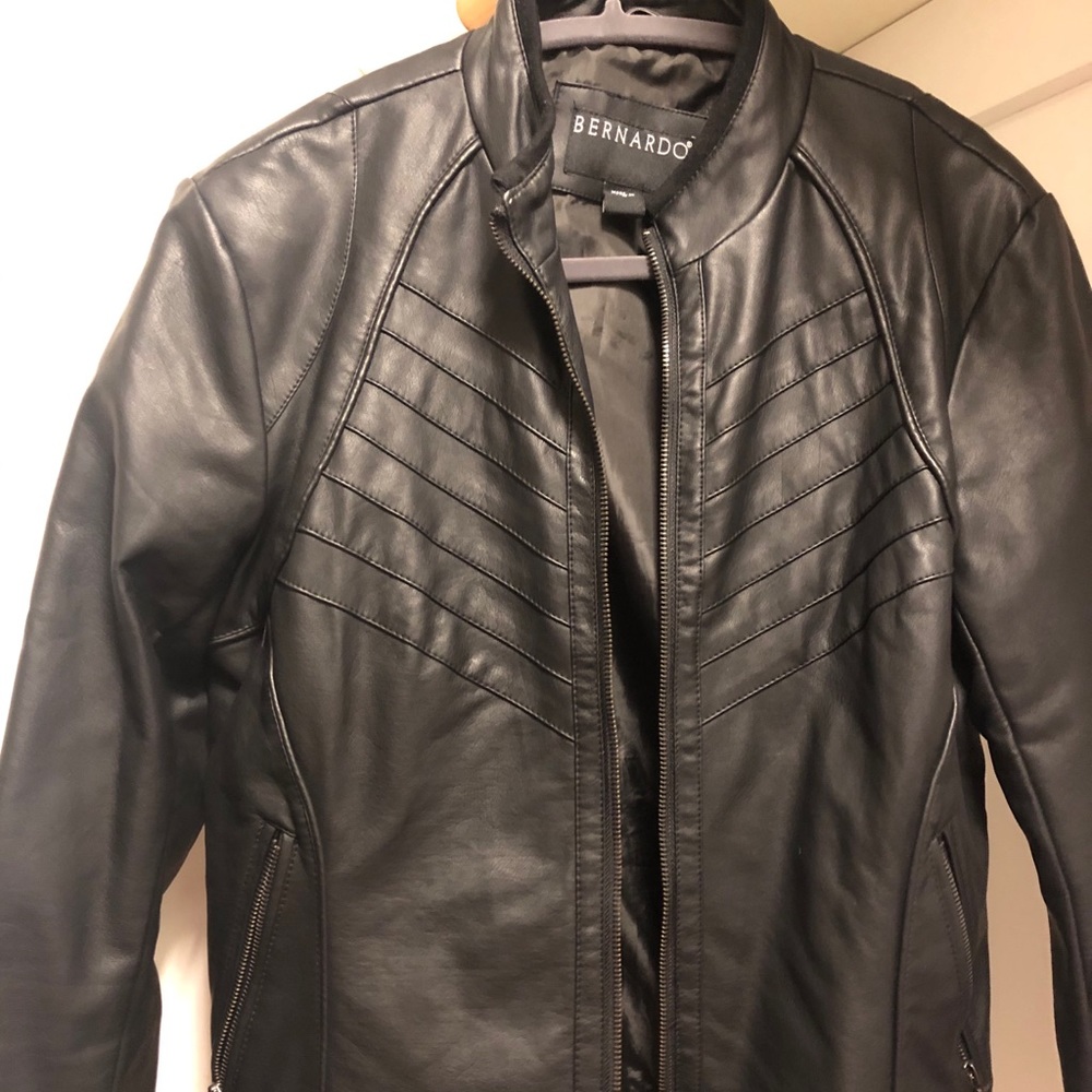 Bernardo Leather moto jacket